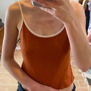 Vintage Abercrombie & Fitch 90s / 00s Orange Tank